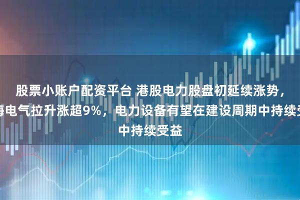 股票小账户配资平台 港股电力股盘初延续涨势，上海电气拉升涨超9%，电力设备有望在建设周期中持续受益